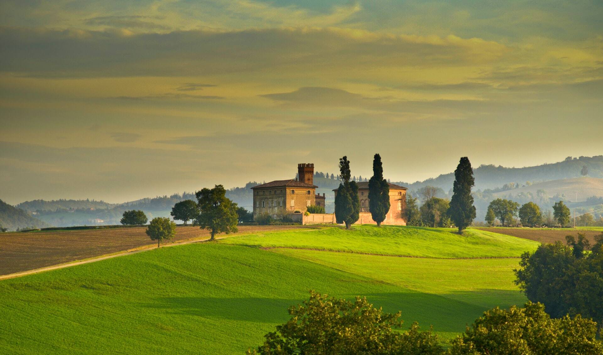 Italien hügelige Landschaft